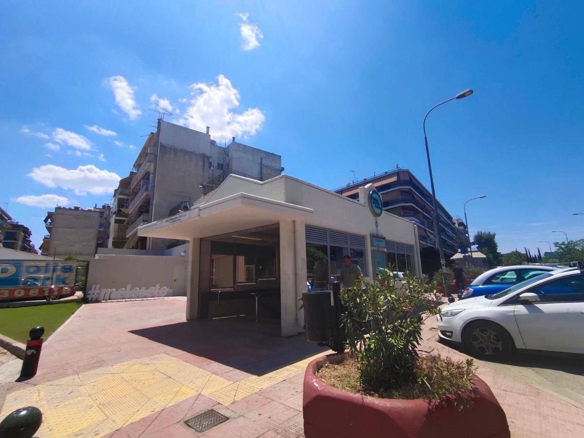 Wsd Hera Luxury Stylish 2Bd Apt With City View Balcony Near Merto Atény Exteriér fotografie